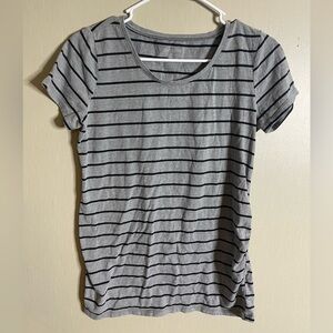 Bumpstart maternity small Gray black Striped Women's Top